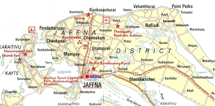 Jaffna Map