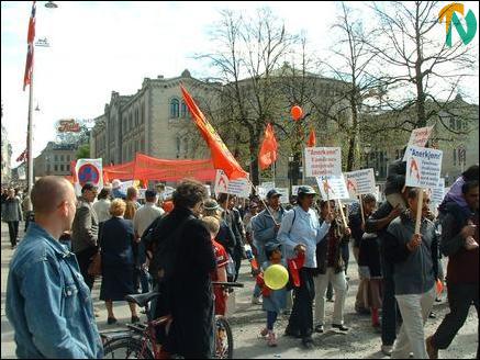 May Day 2004 in Oslo, Norway