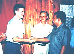 Velupillai Pirabaharan with Norwegian Peace Envoy